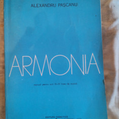 Armonia-manual pentru anii III-IV licee de muzica-Alexandru Pascanu