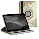 Husa pentru Huawei MediaPad M3 Lite 10, Piele ecologica, Maro, 43416.02