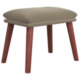 Cumpara ieftin Taburet, gri deschis, 45x29,5x35 cm, catifea