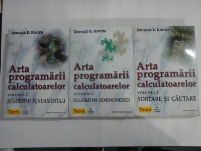 Arta programarii calculatoarelor vol.1 / vol.2/ vol.3 - Donald E. KNUTH foto
