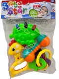 Set zornaitori pentru bebelusi girafa si frunza colorata jucarie educativa 3 luni+