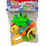 Set zornaitori pentru bebelusi girafa si frunza colorata jucarie educativa 3 luni+