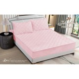 Cumpara ieftin Topper Saltea/Husa de pat matlasata si 2 fete de perne din catifea, cu elastic, model tip topper 180x200 - SPR520