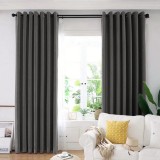 Cumpara ieftin Set draperie din catifea blackout cu inele auriu antic, Madison, 200x265 cm, densitate 700 g/ml, Pine Tree, 2 buc