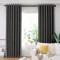 Set draperie din catifea blackout cu inele crom, Madison, 150x245 cm, densitate 700 g/ml, Pine Tree, 2 buc