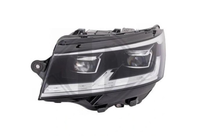 Far VW TRANSPORTER/MULTIVAN (T6.1), 04.2019-, partea stanga, TYC, LED; electrical; fara LED module; fara unitate control LED; cu motor; LED,
