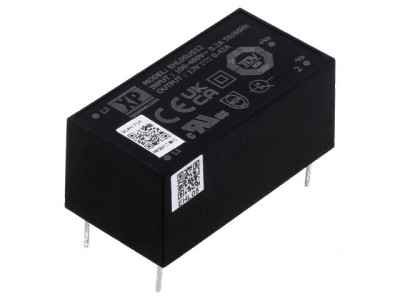 Convertor AC/DC 5W 12VDC 420mA OUT 1 83% EHL THT - Adaptor de alimentare 12V 5W foto