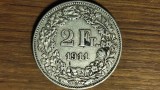 Elvetia - moneda de colectie rara - 2 franci / francs 1911 argint 0.835 - an rar, tiraj 400k - superba!