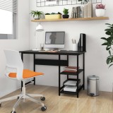 Cumpara ieftin Birou de calculator, negru, 105x55x72 cm, MDF și metal