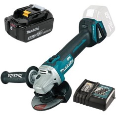Makita DGA504Z - Polizor unghiular 125 mm + Acumulator Li-Ion 18 V 5 Ah + Incarcator