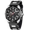 Ceas barbatesc Silicon Quartz Cronograf Cronometru Data, Lige