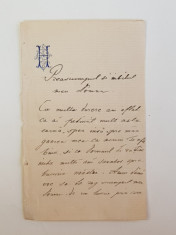 Nicolae Hurmuzachi scrisoare catre Petre Garboviceanu, 1880 foto