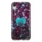 Husa TPU OEM Glitter Green Heart pentru Apple iPhone XR, Multicolor