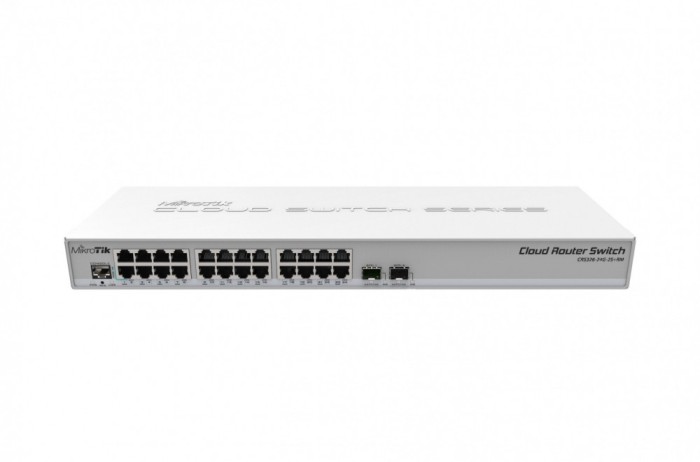 Management Switch 24 x Gigabit, 2 x SFP+, 1U - Mikrotik CRS326-24G-2S+RM