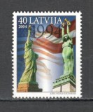 Letonia.2004 10 ani vizita presedintelui Clinton SL.350, Nestampilat