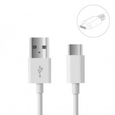 Cablu Date si Incarcare USB - USB Type-C OEM, 1m, alb