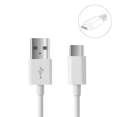 Cablu Date si Incarcare USB - USB Type-C OEM, 1m, alb foto