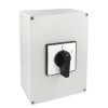 Intrerupator 125A 37kw 0-1 ON-OFF 3 poli IP65 254x180mm cu came industrial aplicat casetat, KONCAR