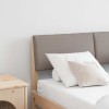 VidaXL Tăblie tapițată Gri taupe 120 cm Lemn de pin masiv 879132