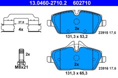 ATE 13.0460-2710.2 set placute frana,frana disc foto