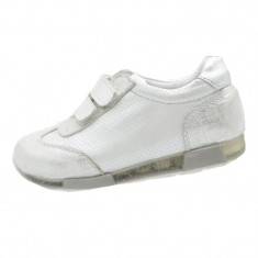 Pantofi ortopedici din piele pentru fete Scode SCDE11, Argintiu foto