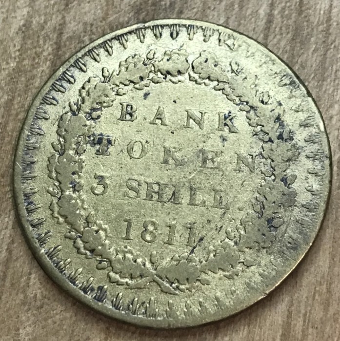 MNDSTR041 Bank token 3 shill 1811, Europa | Okazii.ro