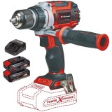 Einhell TP-CD 18/60 Li BL PXC + Twinpack CB + 4514095 - Masina de gaurit si insurubat 60 Nm + Set 2 acumulatori si incarcator Li-Ion 18 V 2.5 Ah