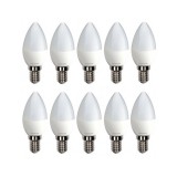 Set 10 Becuri cu led 4W E14 Lumina calda LF 3042