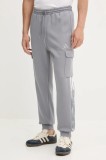 adidas pantaloni de trening Seasonal AOP culoarea gri, cu imprimeu, JM1715