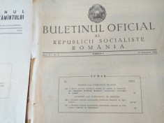 Buletinul Oficial al R.P.R / R.S.R. din 1950 pina in 1989 format electronic pdf