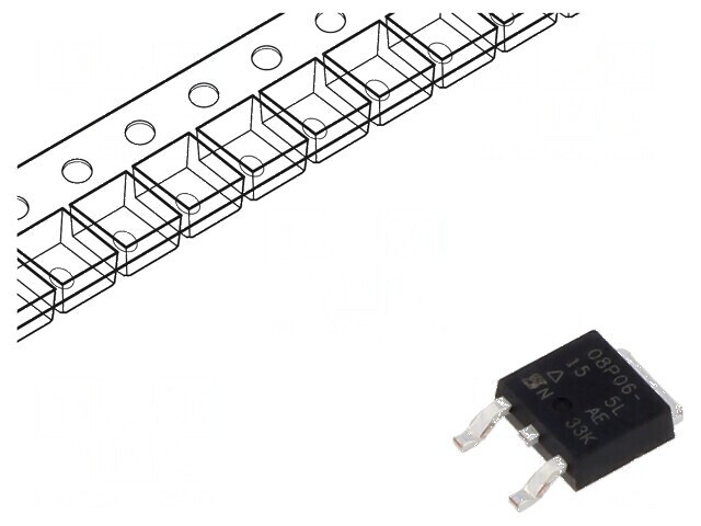 Tranzistor P-MOSFET TrenchFET 60V 8.2A Idm 18A