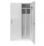 Vestiar Compartimentat metalic Premium cu 2 usi, 800x500x1800 mm (LxlxH), Asamblat, Plus