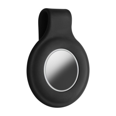 Clip de protectie pentru Apple AirTag, Kwmobile, Negru, Silicon, 55732.01 foto