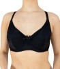 Sutien Clasic Luan Negru cu Armătură, Cupe Subțiri - Mărimi Personalizabile (85C), Microfibră Poliamidă