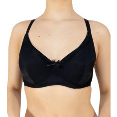 Sutien Clasic cu Cupe Subțiri și Armătură S114 - Negru - 80D