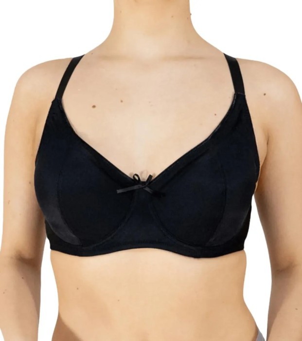 Sutien Clasic cu Cupe Subțiri și Armătură S114 - Negru - 85C