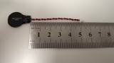 Baterie bios Laptop, CR1616, 1HT55, 3V, 220mAh, CDA 61, 5.5cm, rosu si negru, conector JST SHR-02V-S-B, 1,0 mm, 2 pini