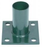 Picior Strend Pro METALTEC, 48 mm, pentru st&acirc;lp rotund, verde, pentru ancorare, RAL6005