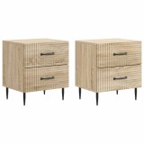 vidaXL Dulap de noapte 2 pcs Stejar Sonoma 43 x 34,5 x 47,5 cm 894760
