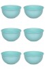 Set boluri, 6 piese, 500 ml, Plastic, Verde Menta