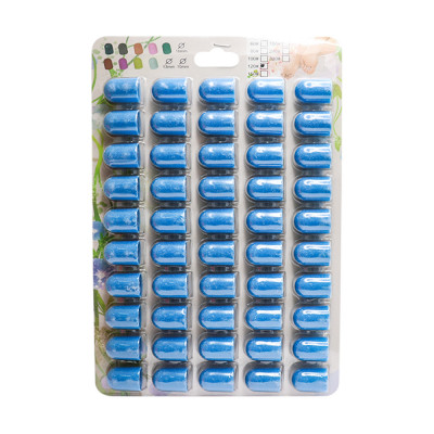 Pedicure abrasive caps, 13*19 mm, #120, blue 50 pcs foto