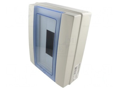 Carcasă aparatură modulară IP65 gri deschis 12 module foto