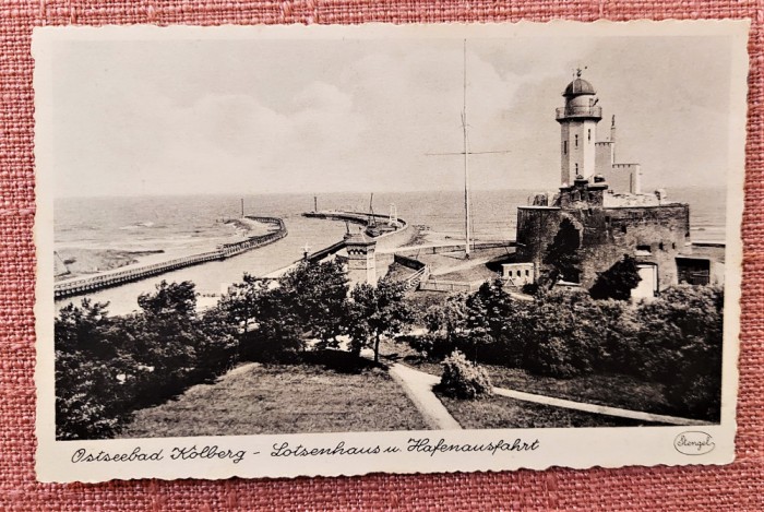 Kolberg. Vedere din port - Necirculata