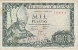 SPANIA 1000 PESETAS 1965 F