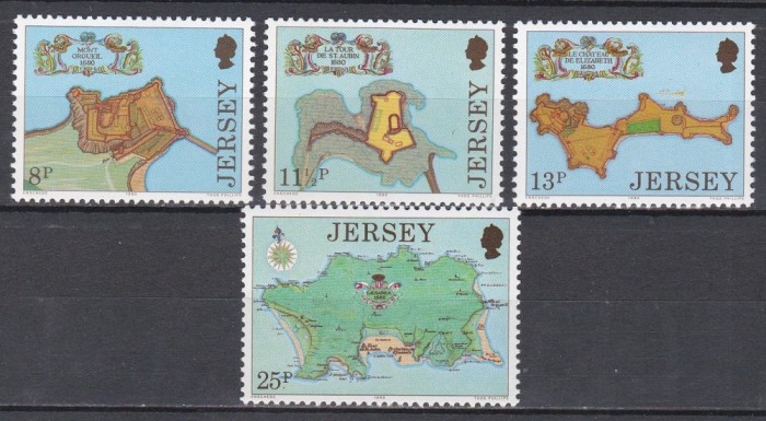 Jersey 1980 - Vechi Fortărețe, MNH