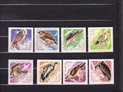 ROMANIA 1967 LP 643 PASARI DE PRADA SERIE MNH foto