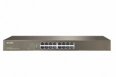 Switch Tenda TEG1016G, 16 porturi, Gigabit, desktop montabil in rack foto