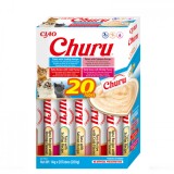 Churu Inaba Cat Varieties Recompense Cremoase cu Ton si Fructe de Mare, 14 g x 20 buc
