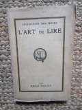 L'art de lire - &Eacute;mile Faguet