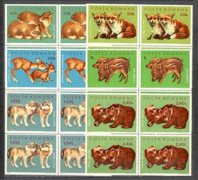 Romania.1972 Pui de animale bloc 4 ZR.442 foto